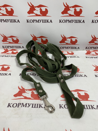 Поводок брезентовый с карабином ( 5 м )  1 шт