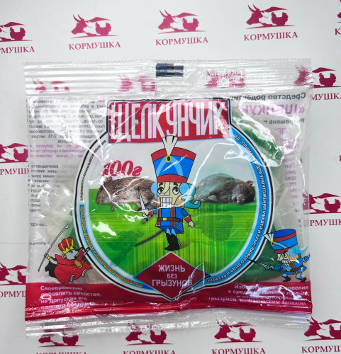 Щелкунчик приманка отравленая для мышей (100 г./уп.) 1 шт**