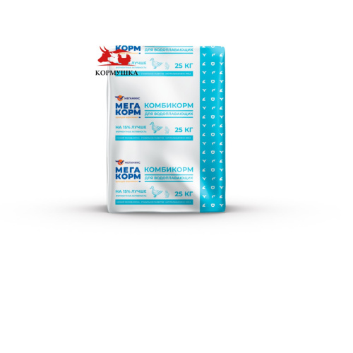 Мегакорм Водоплавающие Рост - Финиш ПК-22 (5 - 8 недель) (25 кг/м) 1кг.
