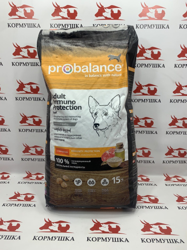 ПРОБАЛАНС корм для взрослых собак с говядиной (15 кг/м) 1кг.