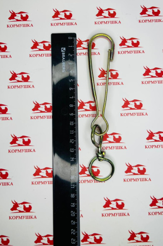 Карабин пружинный с вертлюгом тип 125 №12 1шт