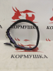 Ошейник брезентовый двойной + кожа 2,0х48 см, светоотражающий с кольцом, цветные XQ-003