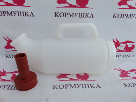 Бутылка телята КРС для сухого и жидкого корма (изогнутая 2,5 л ) 1 шт.
