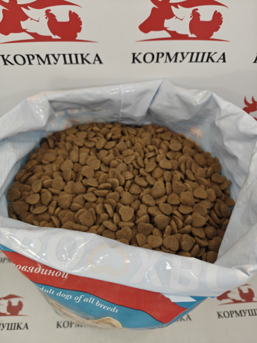 ПРОХВОСТ корм для взрослых собак говядина (13 кг/м) 1кг.