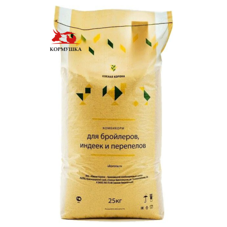 Южная Корона Перепела Несушка ДК-52(гранула)(3 - 4 недели) (25 кг./м.) 1кг.
