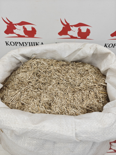 Солома льняная (костра льна) в мешках 1меш.***