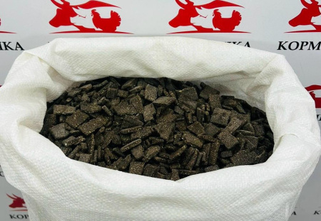 Жмых подсолнечный гранулированный ГОСТ (протеин 36-39%) (30 кг/м) 1кг.