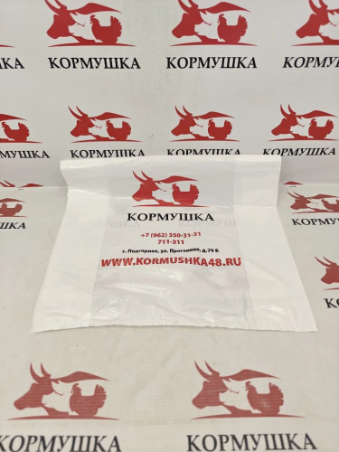 Пакет - майка КОРМУШКА 40*60 (25мкр) 1шт