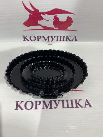 Скребница металлическа (овальная черная) 1 шт**